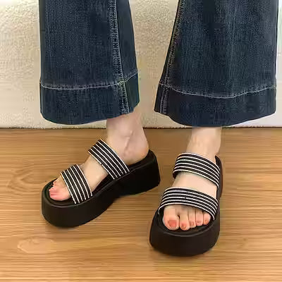 Sparkly Comfort Slides
