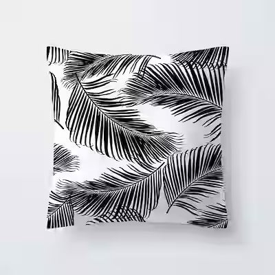 Spring Leaf Black Series Pattern Polyester Pillowcase
