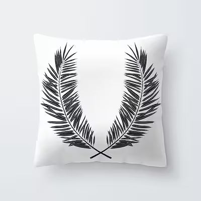 Spring Leaf Black Series Pattern Polyester Pillowcase