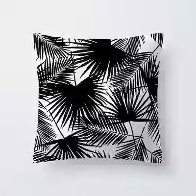 Spring Leaf Black Series Pattern Polyester Pillowcase