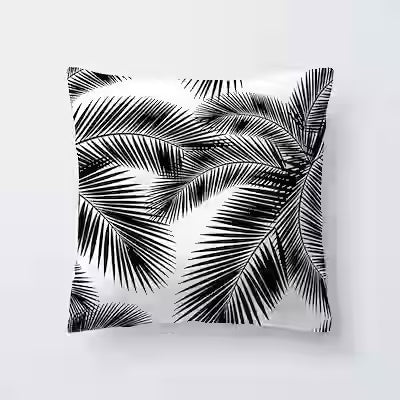 Spring Leaf Black Series Pattern Polyester Pillowcase