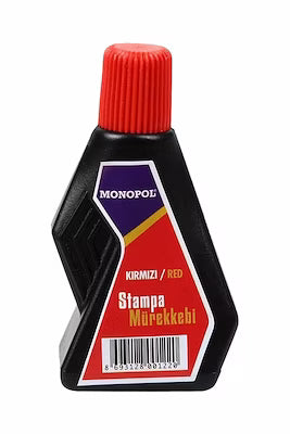 Red stamping ink 30ml for official documents and creative projects