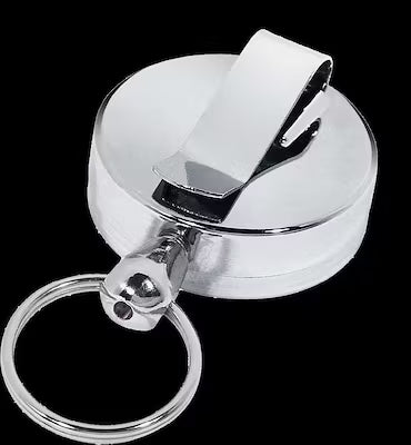 52mm Extendable Keychain with Retractable Steel Cable