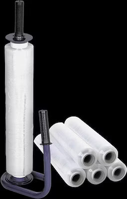 Standard stretch film roll set for efficient packaging
