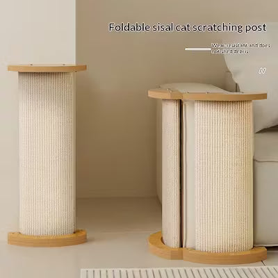 Sturdy Bamboo Cat Scratch Post for Healthy Clawing