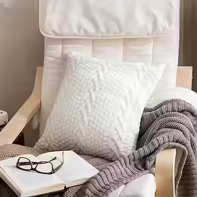Thick Wool Knitted Pillowcase - image 5
