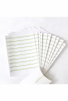 Leaf Pattern Transparent Sticker Tape - 10 Pages, Decorative Adhesive Sheets for Boutique Packaging