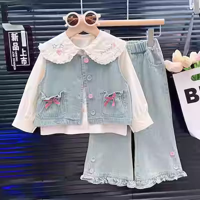 Trendy Denim Suit
