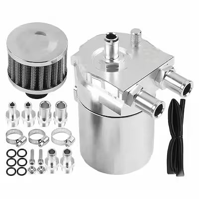 Universal Oil Catch Can Kit - Protects Engine Performance & Extends Life
