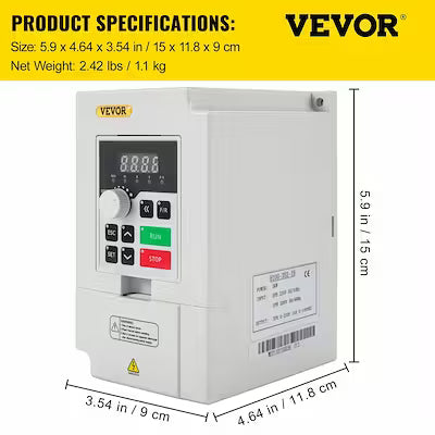 Variable Frequency Drive, Ac 220v Input 3kw Variable Frequency Cnc Drive Inverter Converter, Vfd 4hp 1 or 3 Phase Input, 3 Phase Output, Cnc Motor Inverter Converter for Motor Speed Control