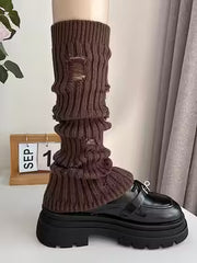 Vertical Striped Coffee Socks - Personalized Gift