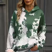Vibrant Gradient 3D Printed Women's Pullover Hoodie