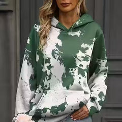 Vibrant Gradient 3D Printed Women's Pullover Hoodie