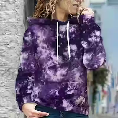 Vibrant Gradient 3D Printed Women's Pullover Hoodie - image 2