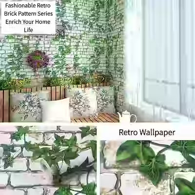 Vintage Brick Effect Wallpaper 3D Mural
