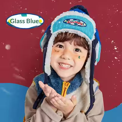 Warm Fleece-Lined Kids' Cap with Earflaps