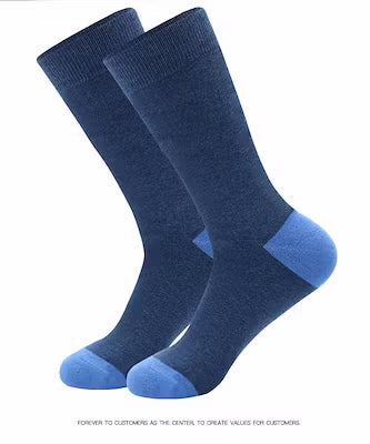 Warm Plus-Size Striped Cotton Socks for Men