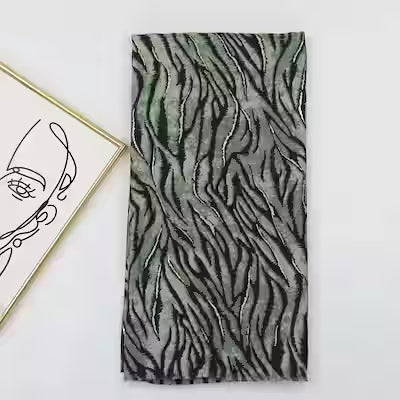 Warm Sun Protection Shawl with Zebra Pattern