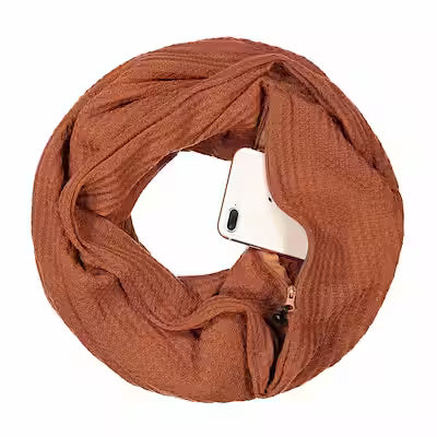 Warm Zipper Bib Scarf