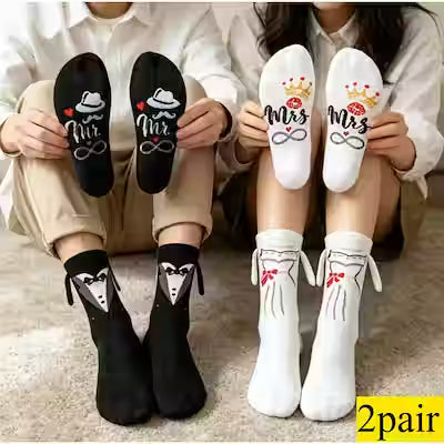Wedding Socks For Bride & Groom