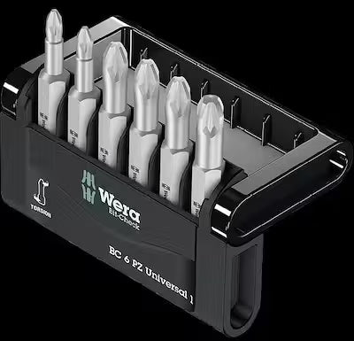 6-piece hex bit set for screwdriving tasks