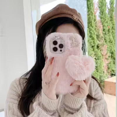 Winter Plush Mobile Phone Case