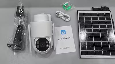 Wireless Solar-Powered Outdoor Surveillance Camera