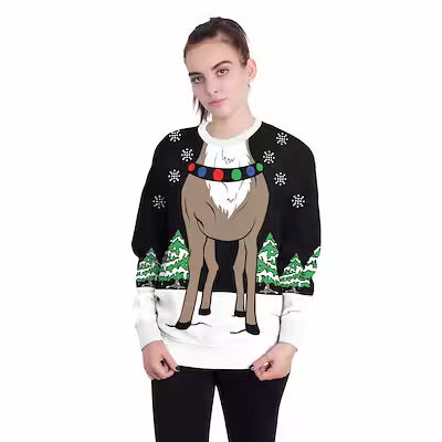 Women's Christmas 3D Digital Printed Pullover Sweatshirt - image 7