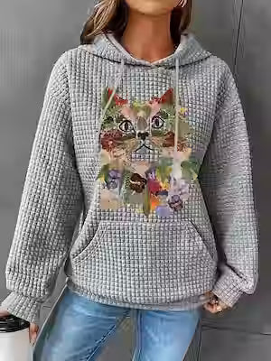 Women's Cozy Casual Drawstring Pullover Hoodie - image 10