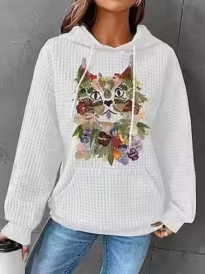 Women's Cozy Casual Drawstring Pullover Hoodie - image 9