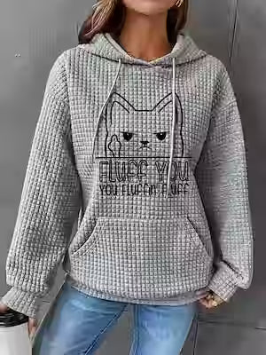 Women's Cozy Casual Drawstring Pullover Hoodie - image 8