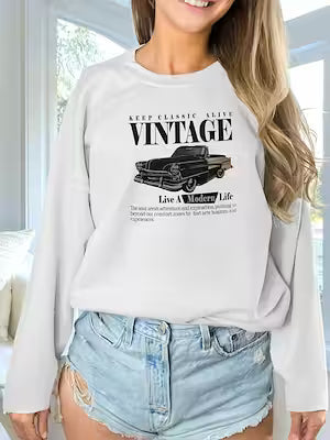 Women's Cozy Solid Color Long Sleeve Pullover Sweatshirt - image 3