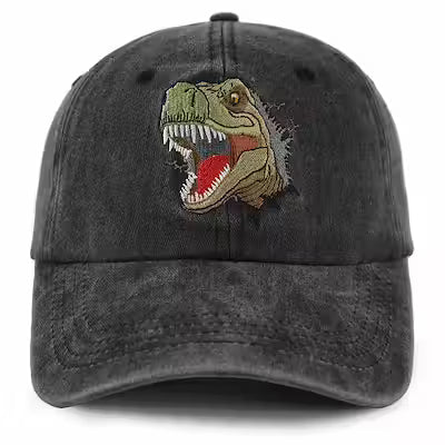 Women's Funny Dinosaur Baseball Cap Set