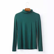 Women's Modal Turtleneck Long Sleeve Tee