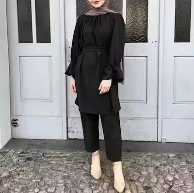 Women's Summer Solid Color Jumpsuit Set - image 2