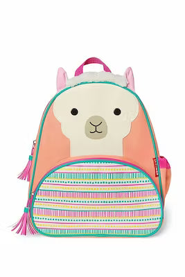 Children’s backpack with adjustable side pocket for water bottle and pen storage
