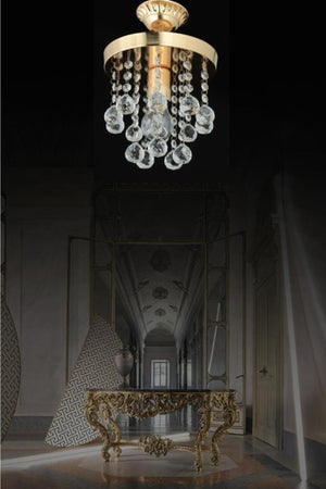 Biga Single Gold Stone Chandelier