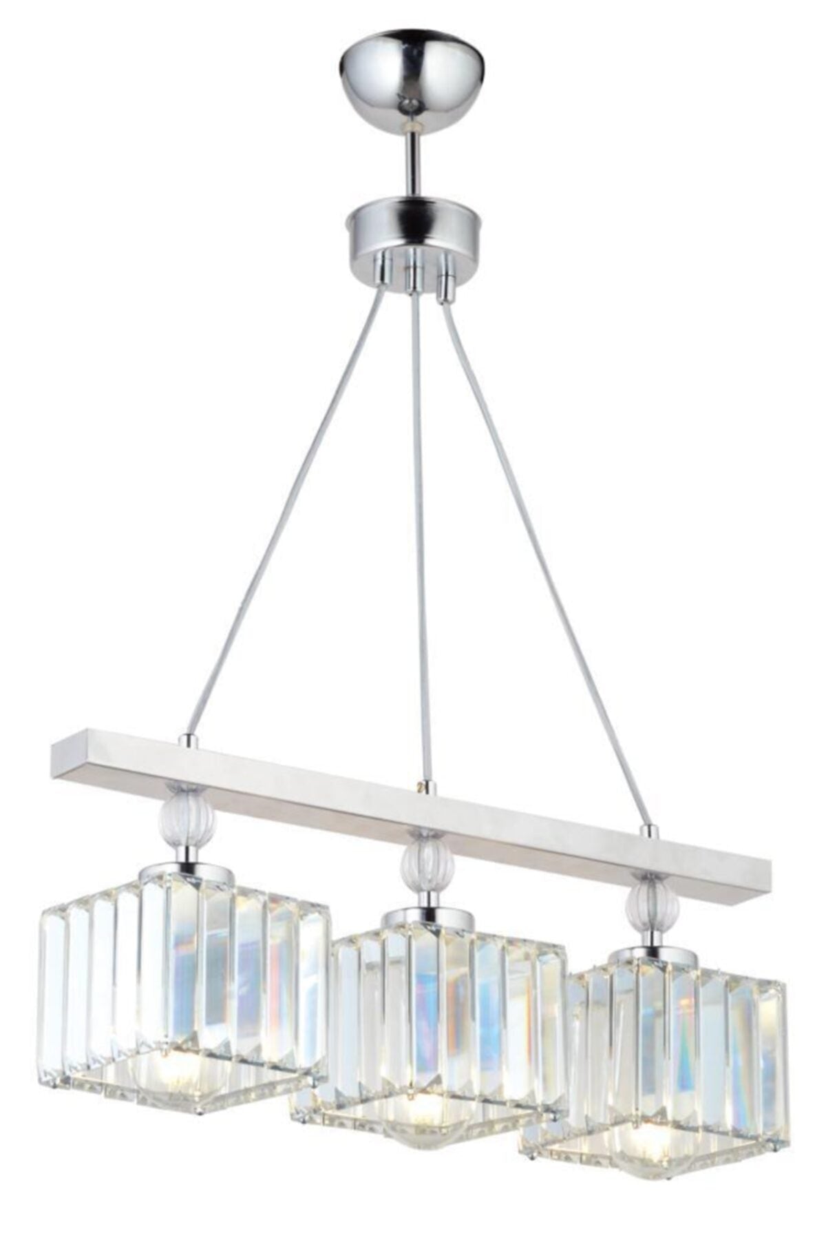Redbud 3-Piece Chrome K-01 Chandelier