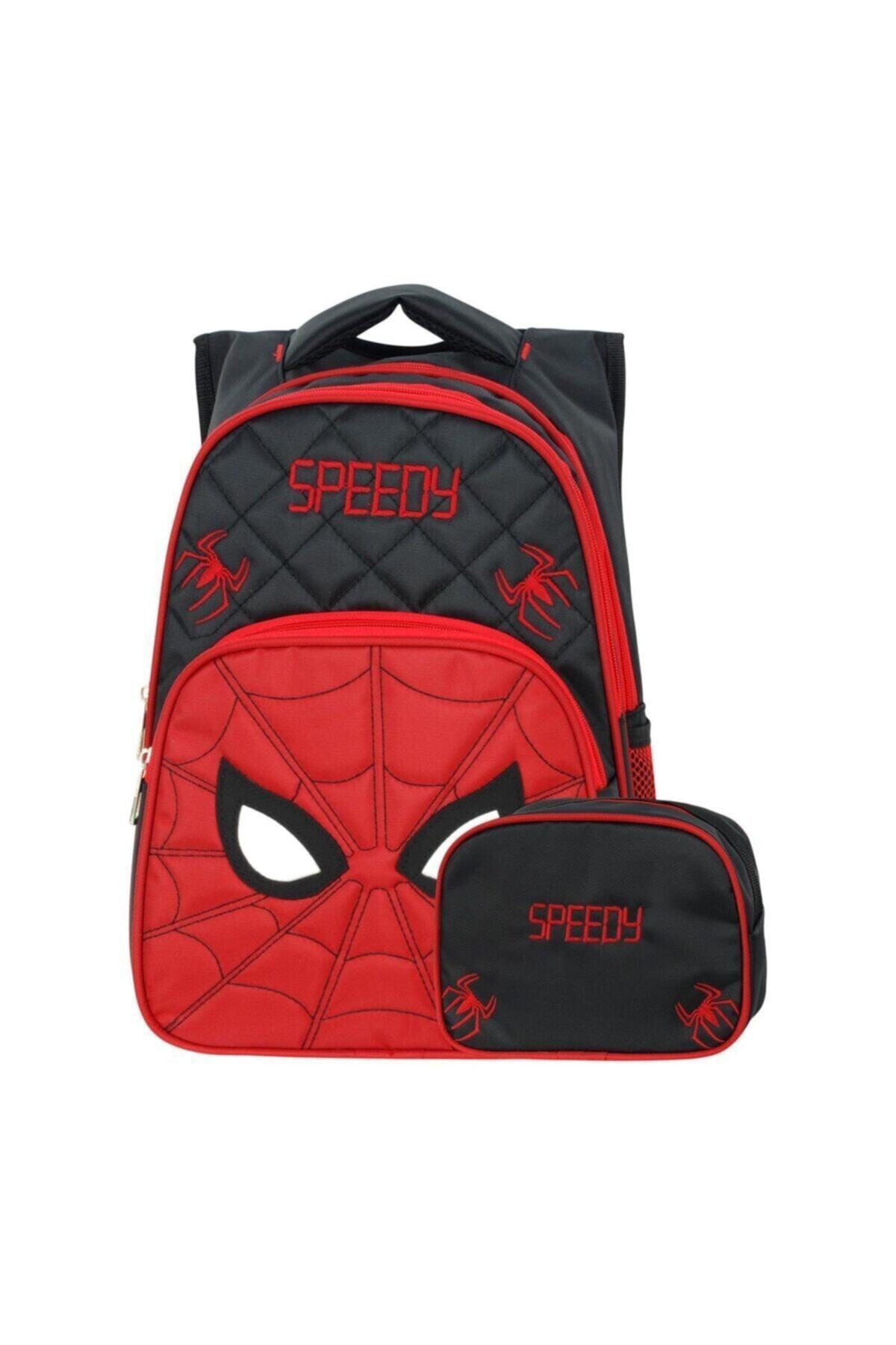 Spider Eye Orthopedic Primary School Bag With Lunch Box