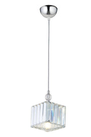 Dolunay Single K-10 Chrome Stone Plumbing Chandelier