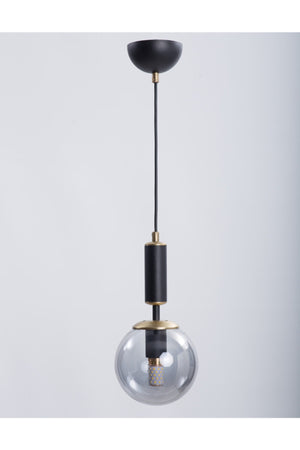 Hector Black Antique Smoked Glass Chandelier
