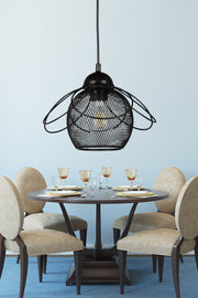 Ares Single Chandelier Black