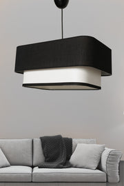 Varianza Single Pendelleuchte Schwarz Weiß Mdrn-45