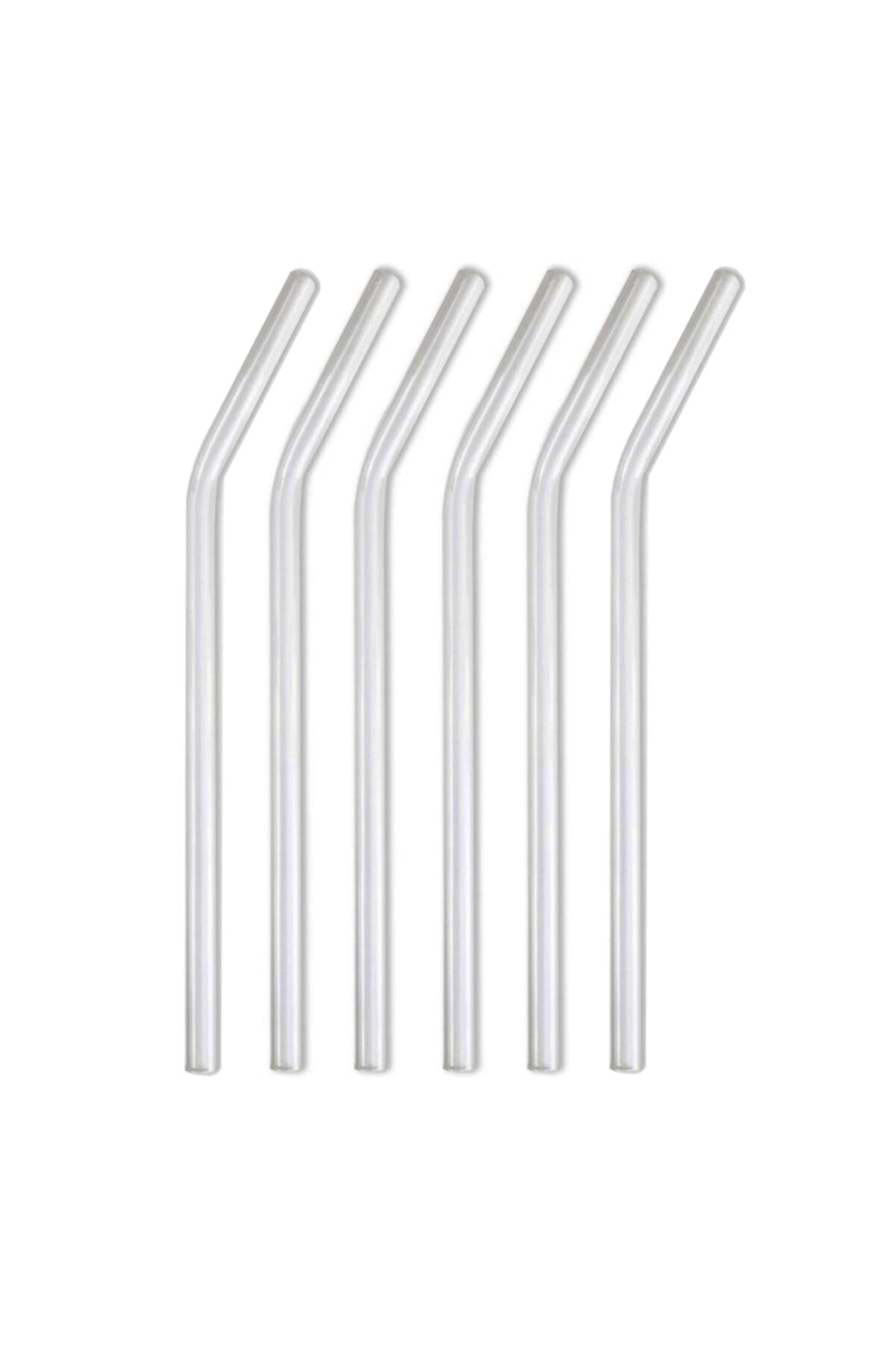 Pcs Transparent Glass Straws -Curved Glass Straws