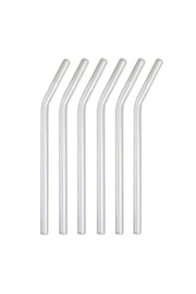 Pcs Transparent Glass Straws -Curved Glass Straws