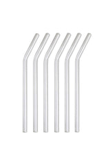 Pcs Transparent Glass Straws -curved Glass Straws