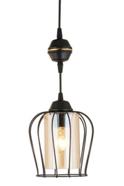 Nora Single Pendelleuchte Schwarz Modern Luxus Kronleuchter