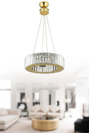 Luxus Diamant 37 cm Gold Luxus Kristall Stein Kronleuchter