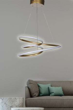 Plie Led Chandelier Gold Ldav-43