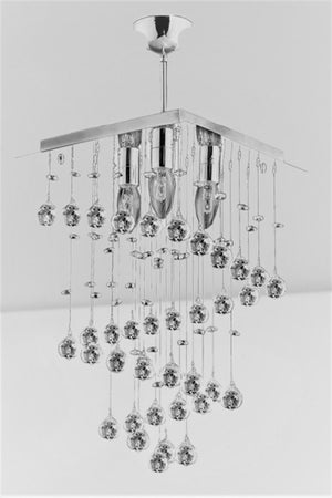 Helezon 3-Piece Bedroom, Living Room, Kitchen Model Stainless Chandelier